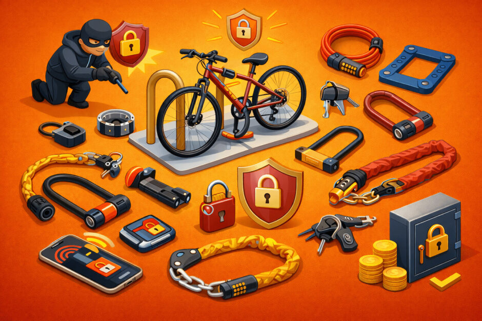クロスバイクの盗難防止に必須の鍵（ロック）！最強の守り方と選び方を解説