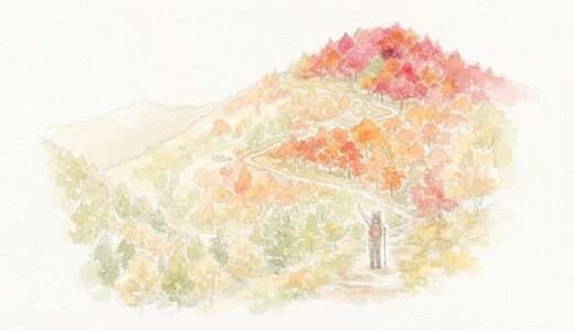 紅葉登山の見頃時期は？標高100mで1週間ずれる法則とは