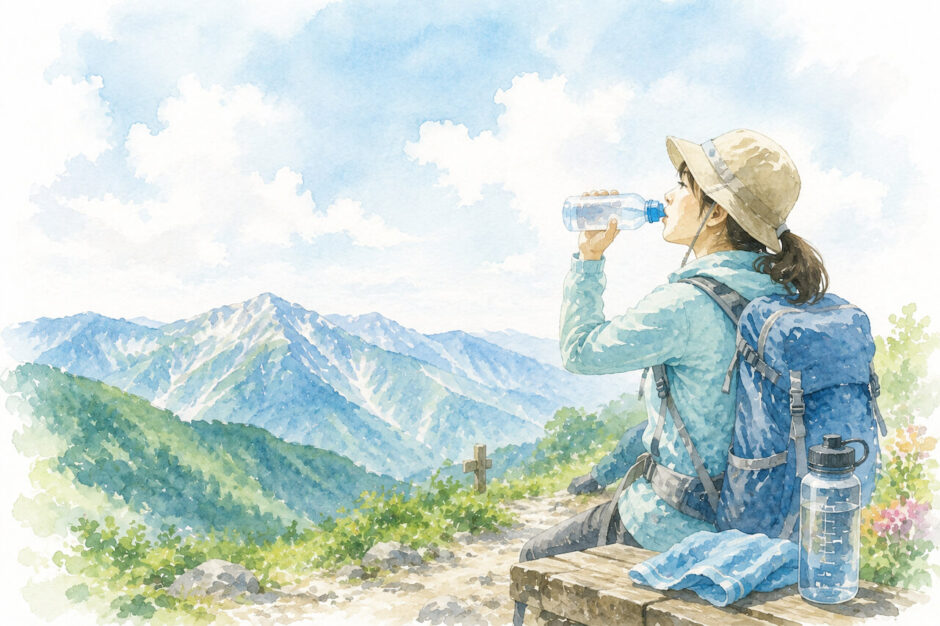 1リットルじゃ足りない？登山の水分補給量の目安とは