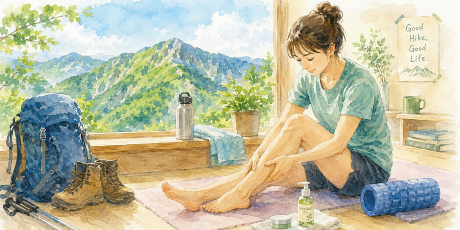 登山後の筋肉痛をやわらげる！知らないと損する下山後ケア
