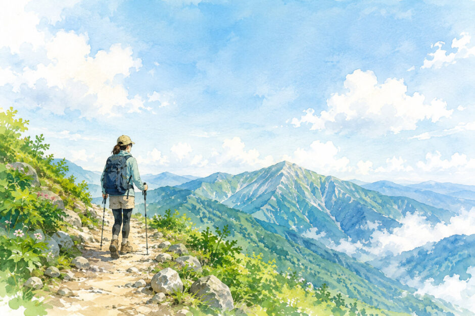 山で疲れない人は歩き方が違う！初心者が知っておきたい3つのコツ